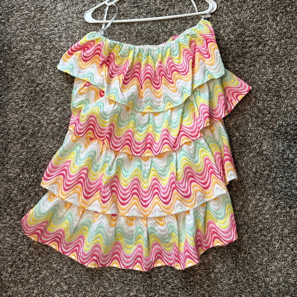 Tularosa tier colorful dress-size large - Picture 3 of 3